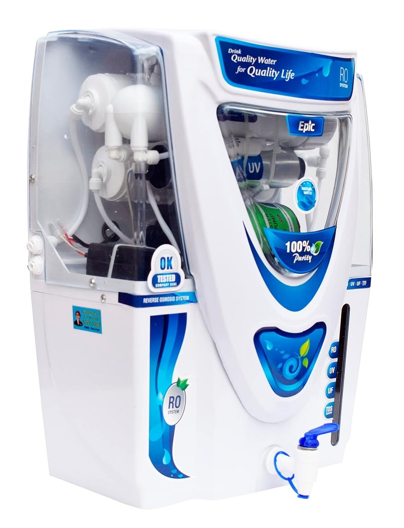 AquaFresh Epic Model 15 L RO UV UF TDS Water Purifier White Blue - Image 2