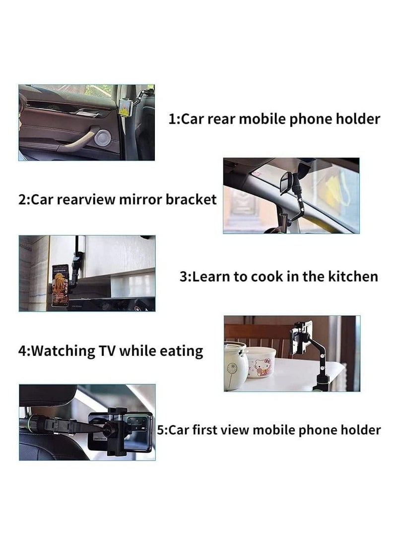 ELTRAZONE 360° Multifunctional Rearview Mirror Phone Holder - Image 4