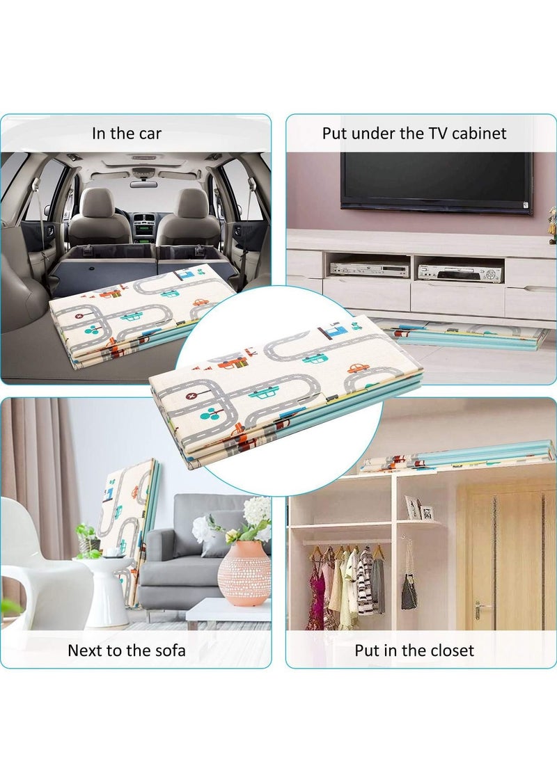 DARIYAH 200 X 180 X 1 cm Baby Crawling Play Floormat Foam Non-Toxic Foldable Reversible Playing Mat - Different Designs - Image 4