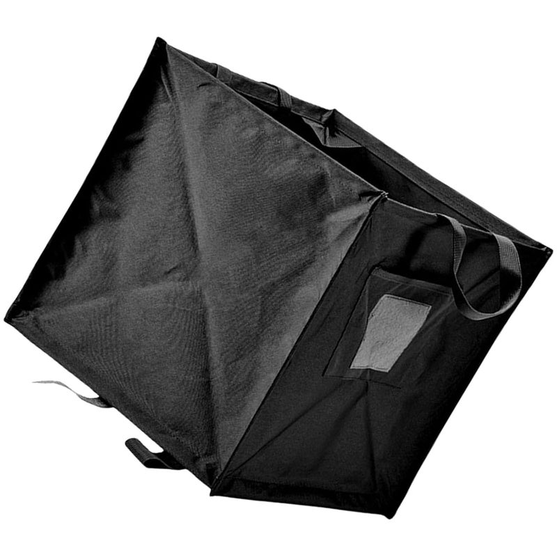 حقيبة تخزين قمامة قابلة للطي سعة كبيرة باللون الأسود للتخييم وتسلق الجبال والحدائق - Image 1