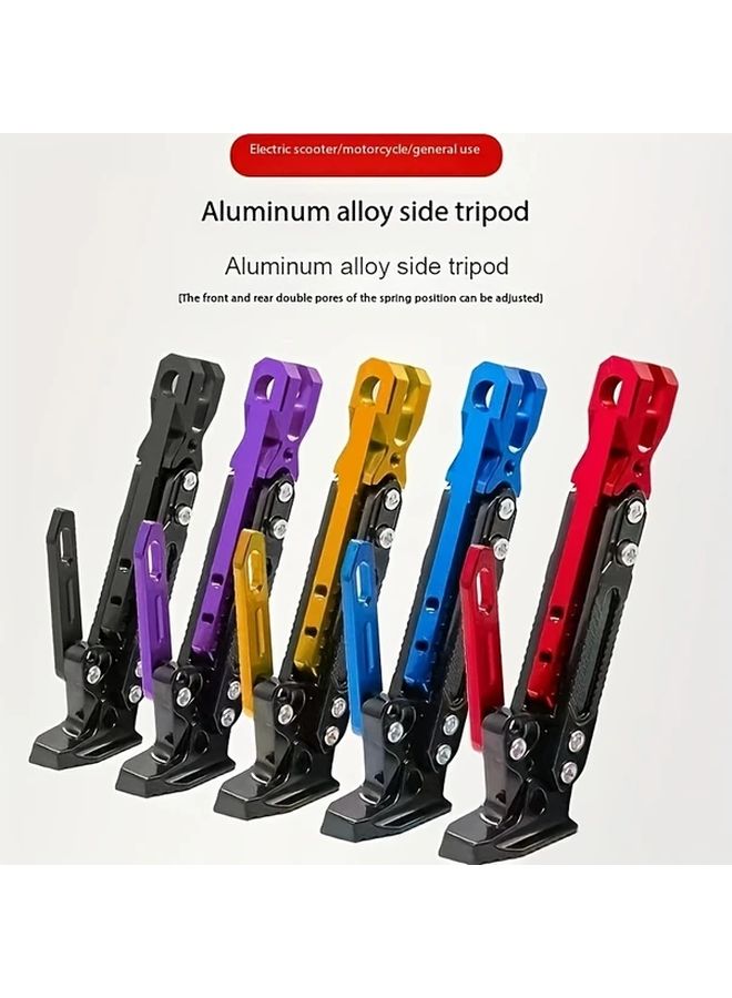 Aluminum Alloy Motorcycle Footrest Stand Universal Adjustable Black Accessory - Image 1