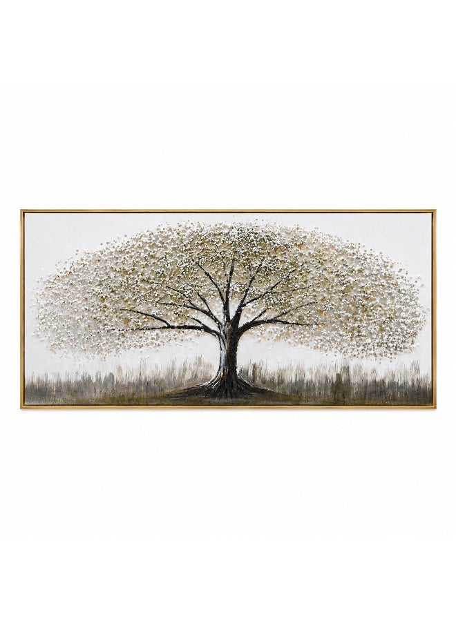 Large Tree of Life Wall Art 120x60cm Premium 3D Textured Acrylic Painting with Gold Frame Modern Luxury Home Decor for Living Room Bedroom  Office - Image 2