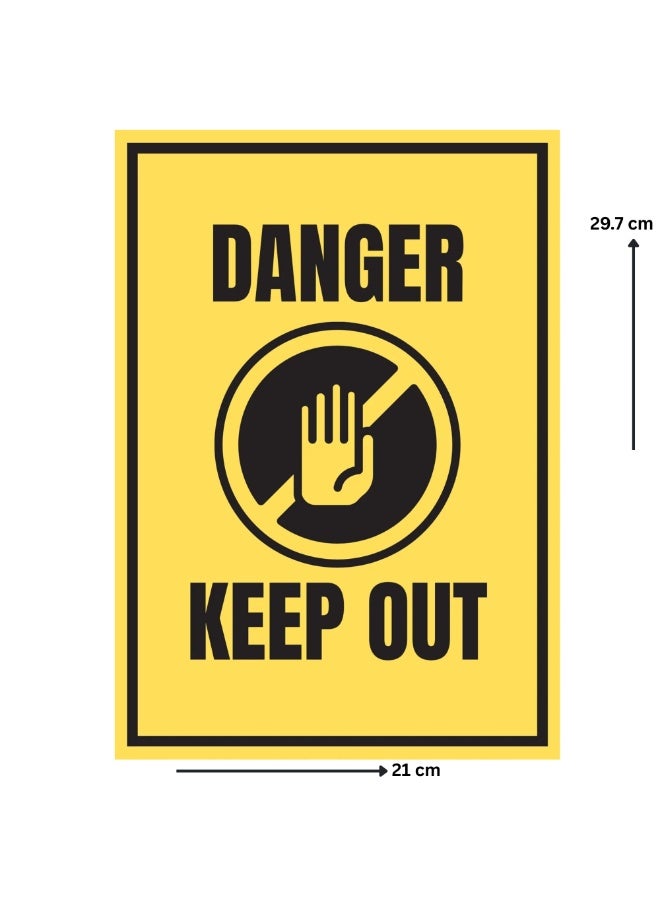 Keep Out Safety Warning Sticker – Waterproof Vinyl Sign for Door, Wall & Restricted Area - Image 1