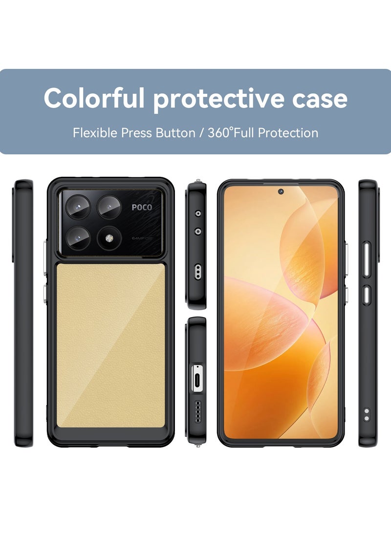 يوارب كينج غطاء حماية لهاتف شاومي بوكو X6 برو 5G اسود - Image 2