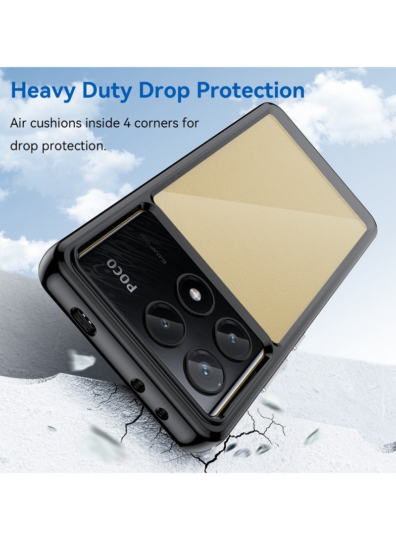 يوارب كينج غطاء حماية لهاتف شاومي بوكو X6 برو 5G اسود - Image 3