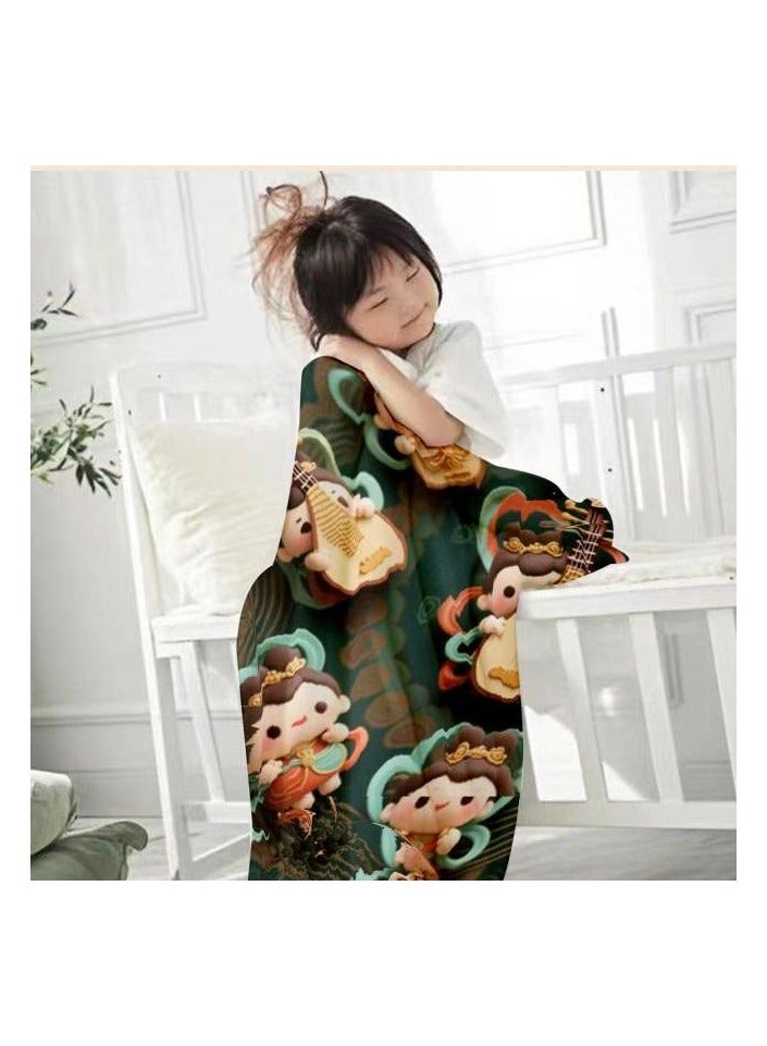 general Flannel thin blanket (warm and comfortable, suitable for sleep, gaming, dust removal and sandproof) 150cm*200cm - 856 - Image 3