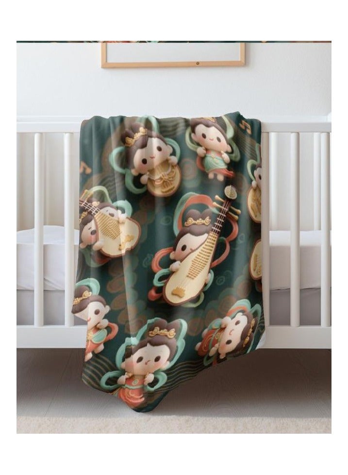 general Flannel thin blanket (warm and comfortable, suitable for sleep, gaming, dust removal and sandproof) 150cm*200cm - 856 - Image 5