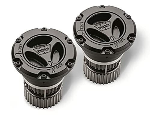 WARN 95060 Premium Manual Locking Hub with Stainless Steel Dial, Dual Seals and 35 Splines, Black, 1 Pair - Image 3