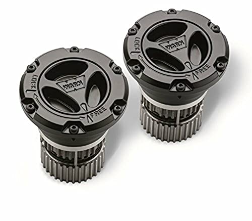 WARN 95060 Premium Manual Locking Hub with Stainless Steel Dial, Dual Seals and 35 Splines, Black, 1 Pair - Image 2