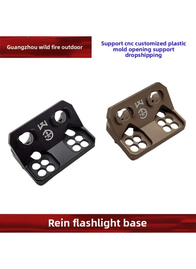 Generic - [REIN Flashlight Base] M300 M600C Modlite V2 Flashlight Base MLOK KEYMOD Universal-Color:Black (K/M System General) YR362 - Image 1
