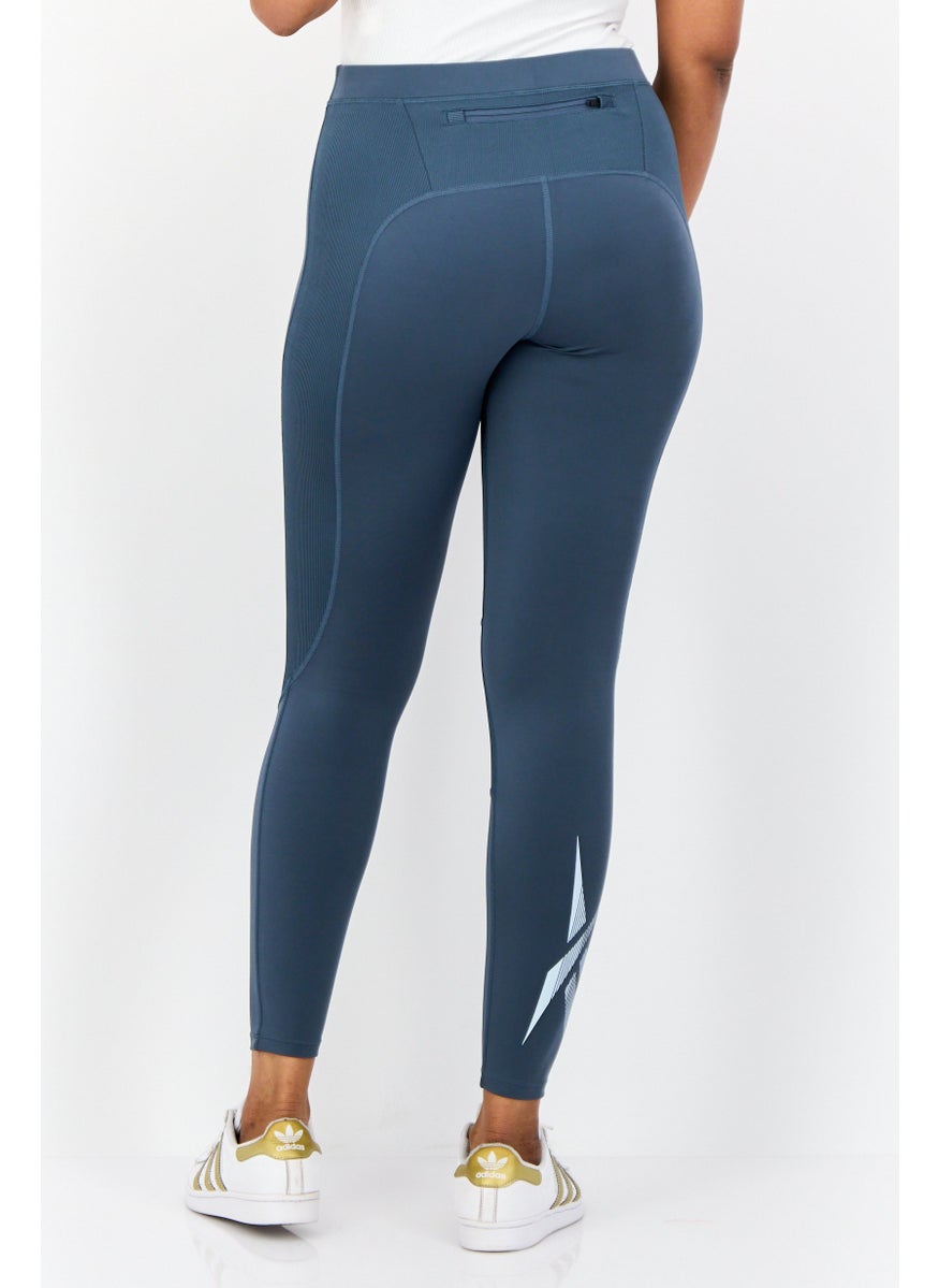Reebok Women Sportswear Fit Running Leggings, Charcoal  - Image 2