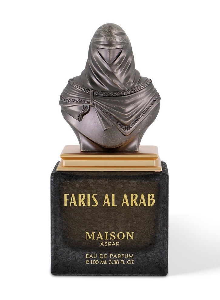 Faris Al Arab Eau de Parfum 100ml – Oriental Woody Amber Fragrance with Musk & Vanilla | Long Lasting Luxury Perfume