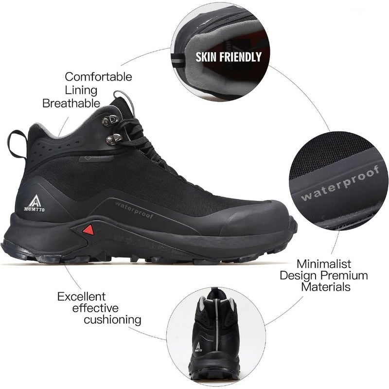 HUMTTO Men's All-Terrain Waterproof Hiking Boots Lightweight Breathable Outdoor Ankle Boots Trekking Hiking - Image 5