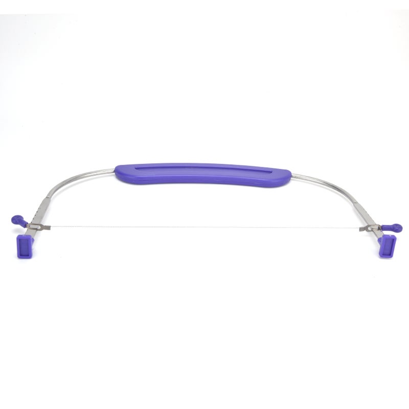 Cake Leveler: Stainless Steel, Adjustable Accuracy Scale, Wavy Cutting Edge - Non-Slip Rigid Feet, Cake Slicer for Baking Beginners, Enthusiasts, Home Kitchen Cake Decorating - Image 1