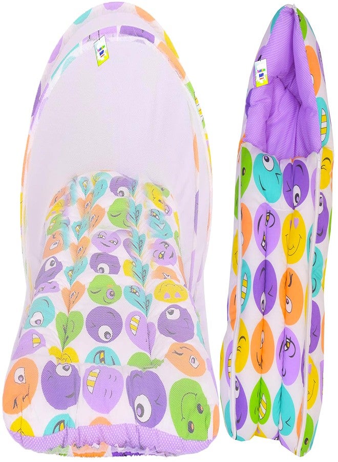 Toddylon Baby Bedding Set New Born Baby Bed|Mattress|Mosquito Net| Bag|Essentials|Carry Bag|Cotton Combo|Infant Beds|Products (0-6 Months) (2Pcs Set),Multicolor - Image 1