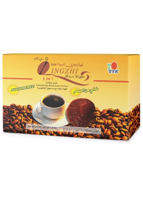 Lingzhi Black Coffee Sugar Free 20 Sachets