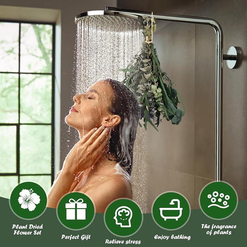 25 قطعة من سيقان الكافور المجففة باقة الخزامى أوراق محفوظة طبيعية زينة معلقة للاستحمام الزفاف - Image 5