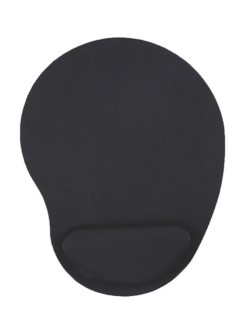 وسادة ماوس مريحة مع دعامة للمعصم وسادة ماوس جل مع مسند للمعصم، لوحة ماوس مريحة محمولة للكمبيوتر والكمبيوتر المحمول والمكتب （أسود） - Image 2