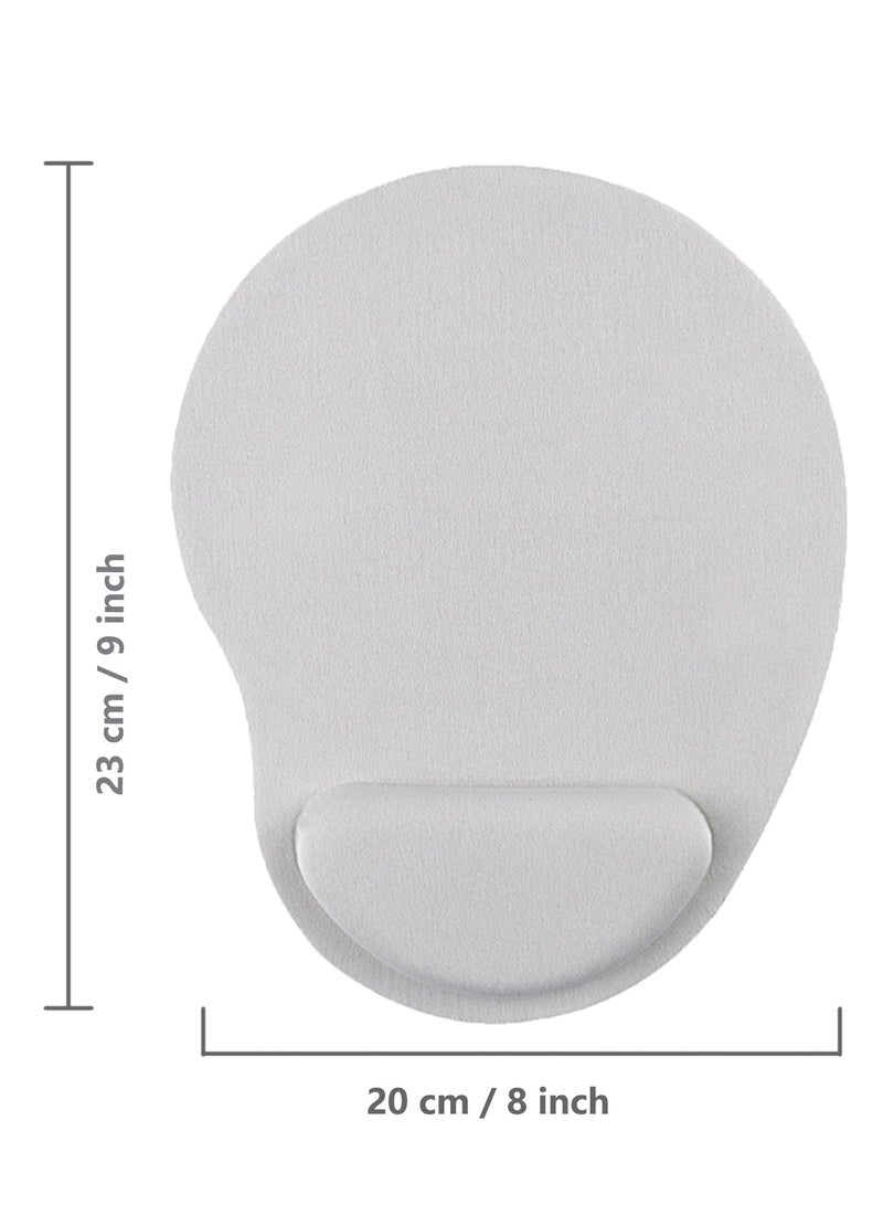 وسادة ماوس مريحة مع دعامة للمعصم وسادة ماوس جل مع مسند للمعصم، لوحة ماوس مريحة محمولة للكمبيوتر والكمبيوتر المحمول والمكتب （أسود） - Image 5