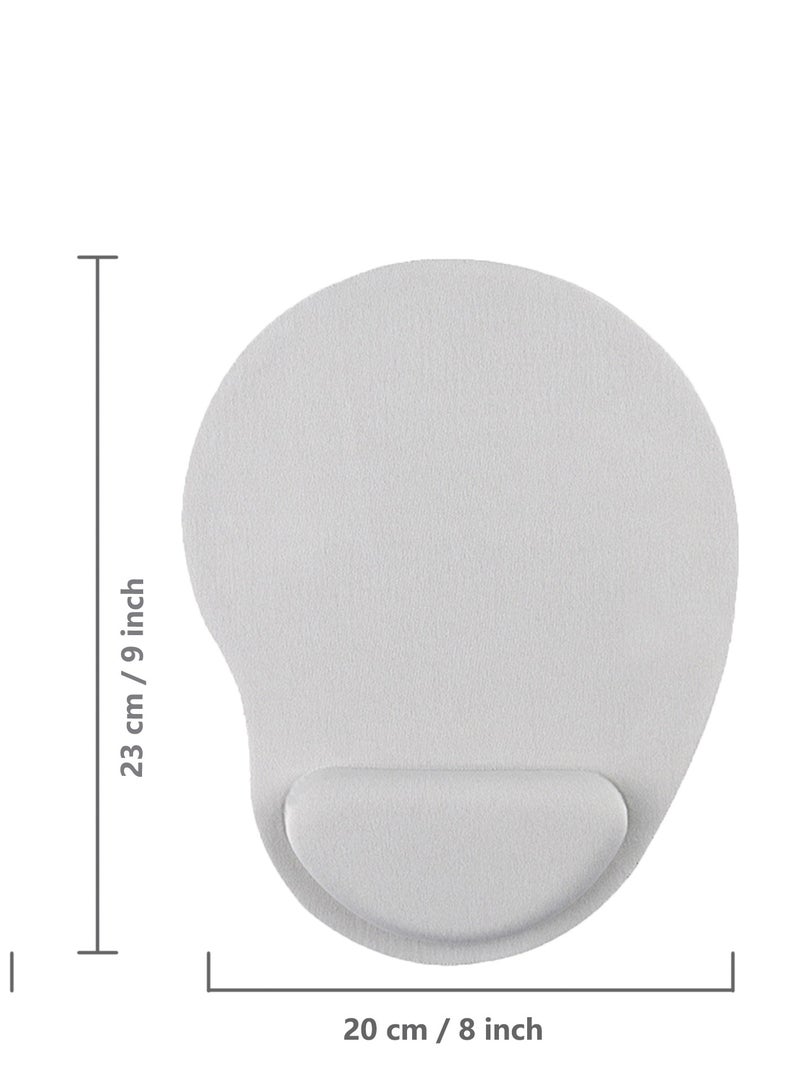 وسادة ماوس مريحة مع دعامة للمعصم وسادة ماوس جل مع مسند للمعصم، لوحة ماوس مريحة محمولة للكمبيوتر والكمبيوتر المحمول والمكتب （أسود） - Image 4