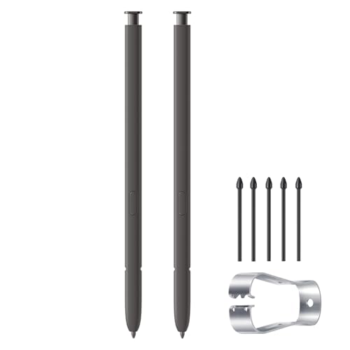Qenw Galaxy S24 Ultra S Pen Replacement (Without-Bluetooth) for Samsung Galaxy S24 Ultra 5G, Touch Stylus Pen (Dark Gray*2) - Image 1