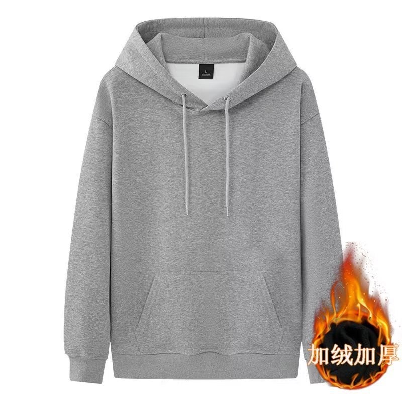 Sweater mens hooded spring and autumn ins Hong Kong style loose fashion brand Orange fashion all-matching coat 2024 new style Gray