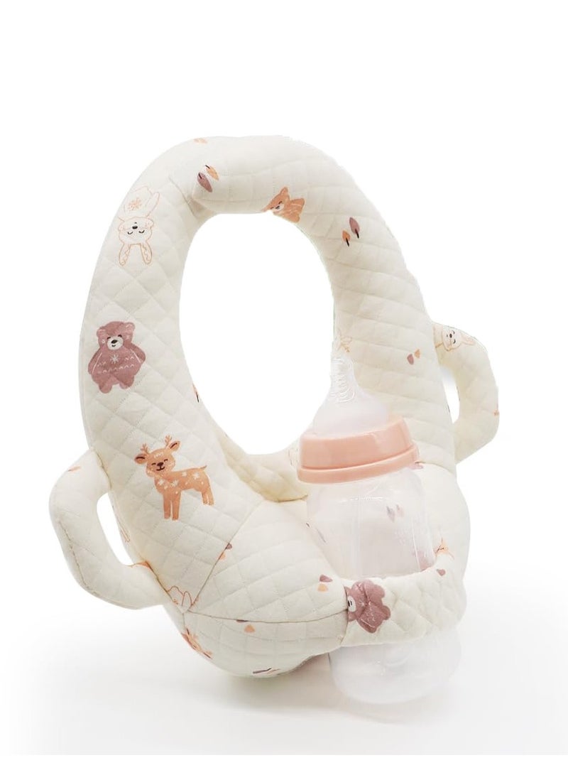 KASTWAVE Baby Bottle Holder Hands Free, Nursing Pillow Support, Baby Self-Feeding Bottle Holder, Newborn Essentials, Baby Self-Help Hands-Free Bottle Holder, Baby Self-Feeding Pad - Image 1