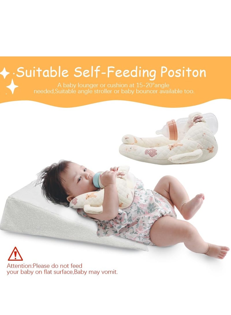 KASTWAVE Baby Bottle Holder Hands Free, Nursing Pillow Support, Baby Self-Feeding Bottle Holder, Newborn Essentials, Baby Self-Help Hands-Free Bottle Holder, Baby Self-Feeding Pad - Image 3