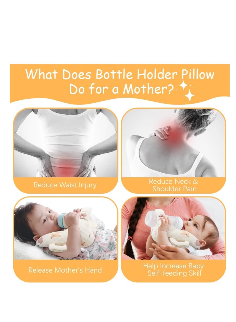 KASTWAVE Baby Bottle Holder Hands Free, Nursing Pillow Support, Baby Self-Feeding Bottle Holder, Newborn Essentials, Baby Self-Help Hands-Free Bottle Holder, Baby Self-Feeding Pad - Image 2