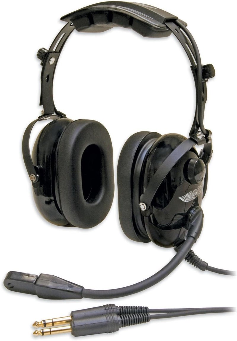 ASA HS-1 Aviation Headset with Noise Cancelling Microphone and High-Fidelity Speakers - Image 1