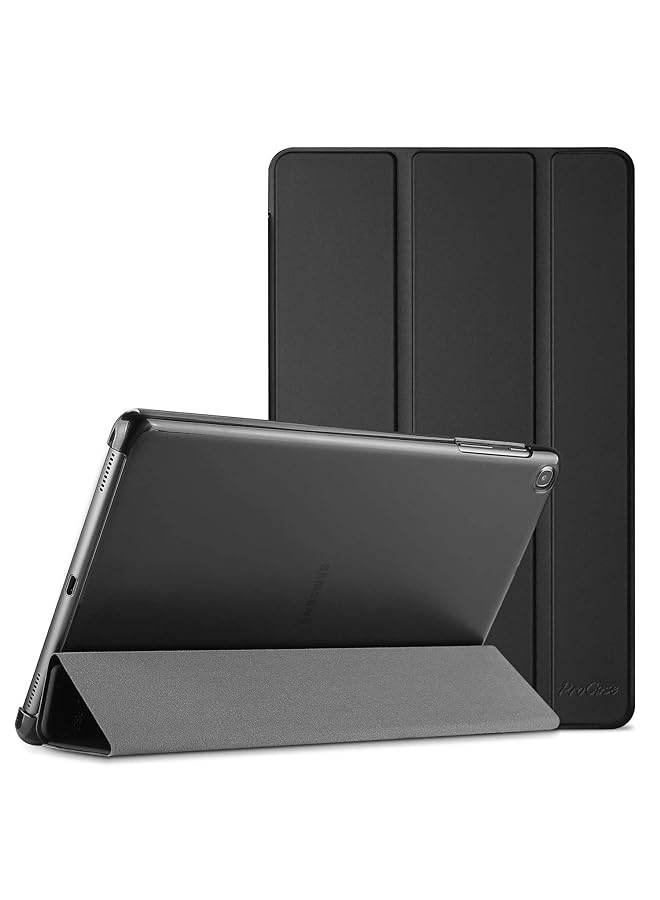 Procases Galaxy Tab A 10.1 Case 2019 Model T510 T515 T517 Slim Lightweight Stand Case Shell Cover For 10.1 Inch Galaxy Tab A Tablet Sm T510 Sm T515 Sm T517 2019 Release Black - Image 1