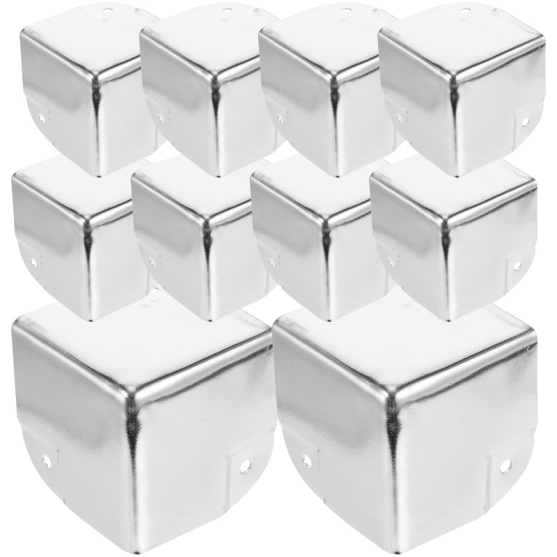 Chrome Plated Alloy Corner Protectors 10pcs 50mm Heavy Duty Furniture Edge Guards for Home Safety - Image 2