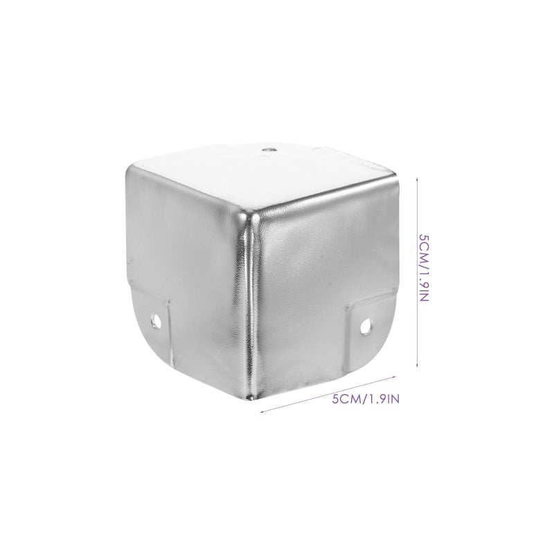 Chrome Plated Alloy Corner Protectors 10pcs 50mm Heavy Duty Furniture Edge Guards for Home Safety - Image 3