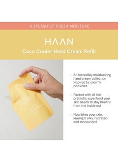 Haan Hand Cream Refill Bag Nourishing Moisturizer For Dry Cracked Hands 96% Natural Ingredients Coco Cooler 5.07 Fl. Oz  - Image 3