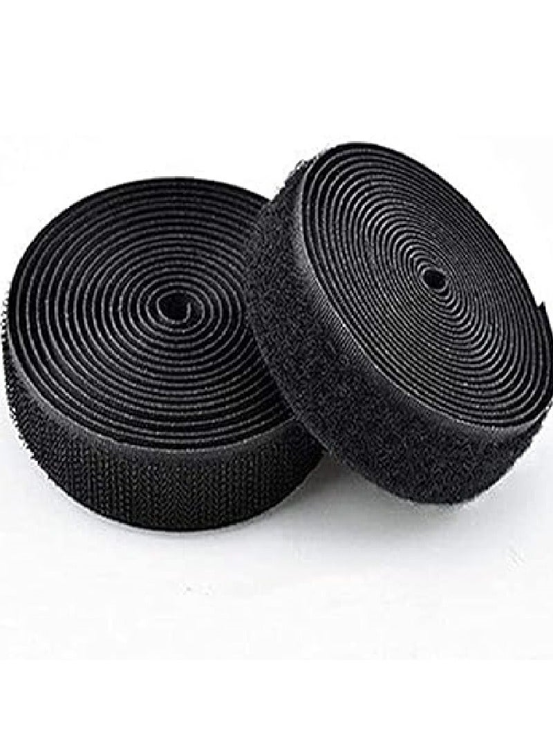 Generic 2cm x 3m Colorful Nylon Velcro No Glue Sewing Tape, Magic Tape for Sewing, Sewing Tapes Accessories (Black)  - Image 2