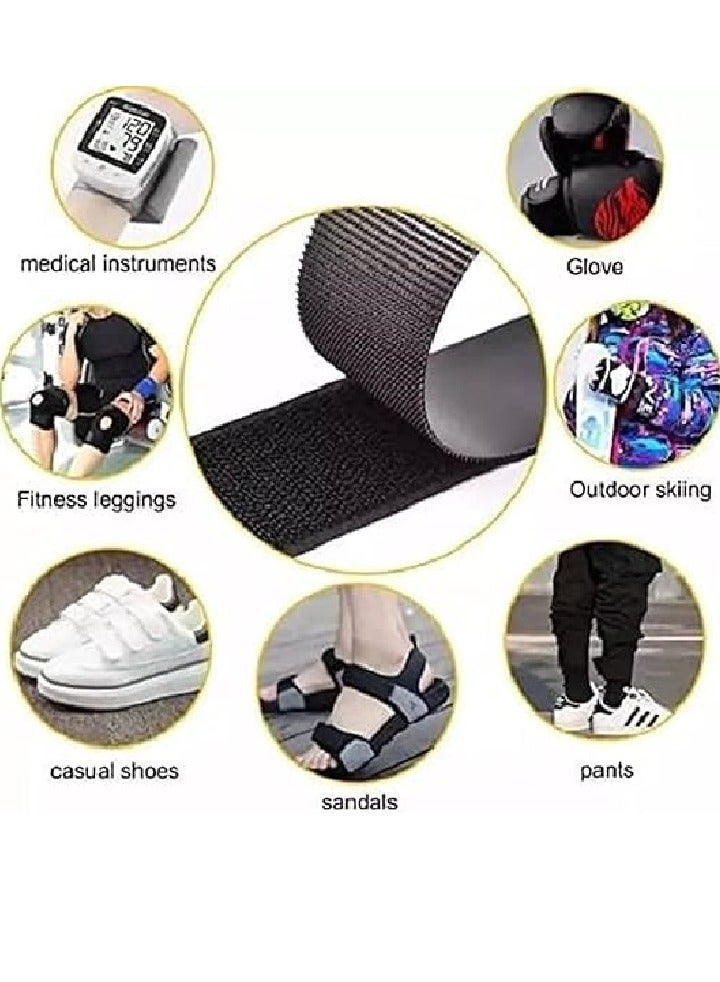 Generic 2cm x 3m Colorful Nylon Velcro No Glue Sewing Tape, Magic Tape for Sewing, Sewing Tapes Accessories (Black)  - Image 4