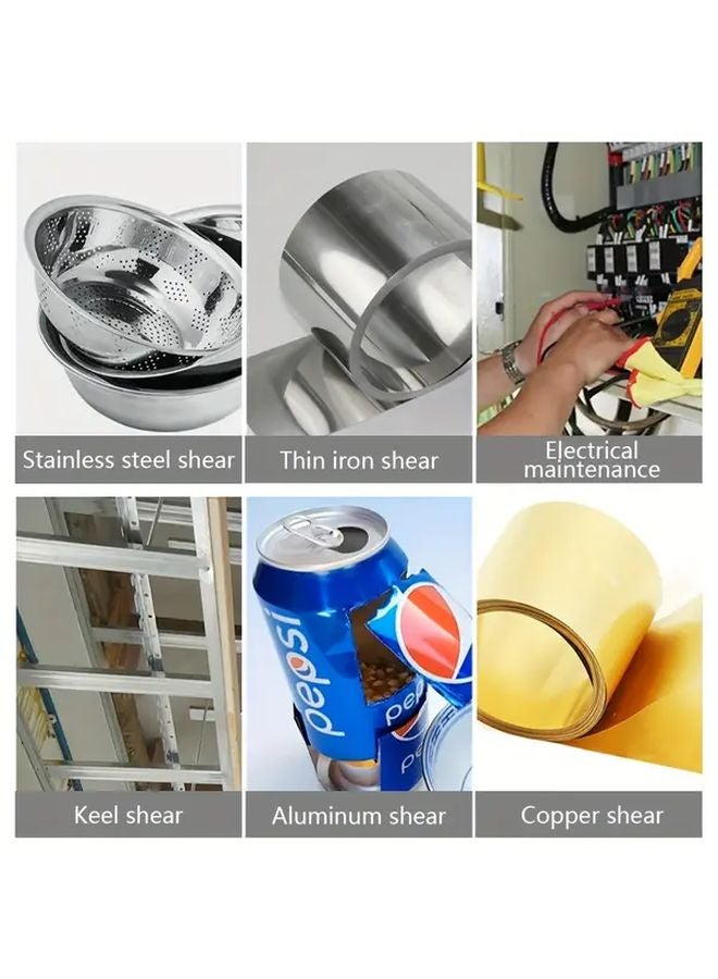 Green 9 Inch Industrial Metal Shear Multi Functional Scissor For Paper Plastic - Image 5