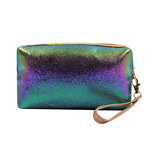MOSSTYUS Holographic Cosmetic Bag Travel Toiletry Organizer Mermaid Storage Purse Makeup Carrying Case - Image 3