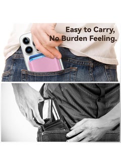 Theodor Magsafe Wallet Compatible with iPhone 16 & iPhone 15 Pro Max – Mag Safe Secure Credit Card Holder – Vegan Leather. Magnetic Card Wallet Holder - iPhone 16,15,14,13,12 Compatible- Pink  - Image 5