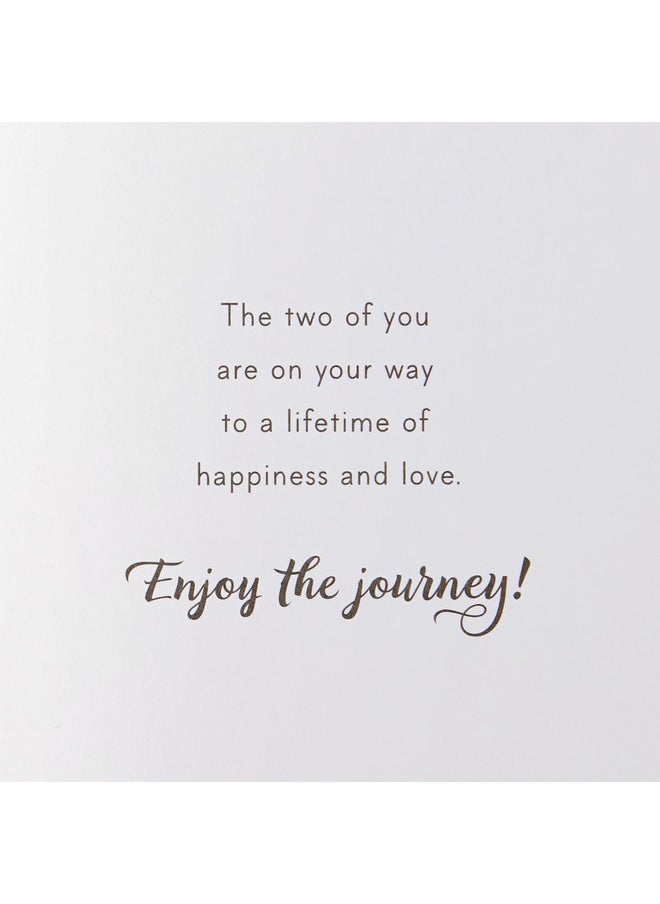 Hallmark - Hallmark Wedding Card, Bridal Shower Card, or Engagement Card (Enjoy the Journey) - Image 1
