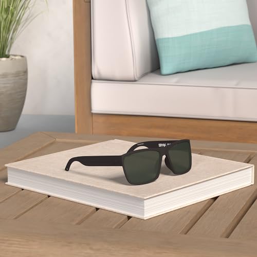Spy Optic Rocky Sunglasses, Matte Black/Happy Gray/Green, 64 mm - Image 2