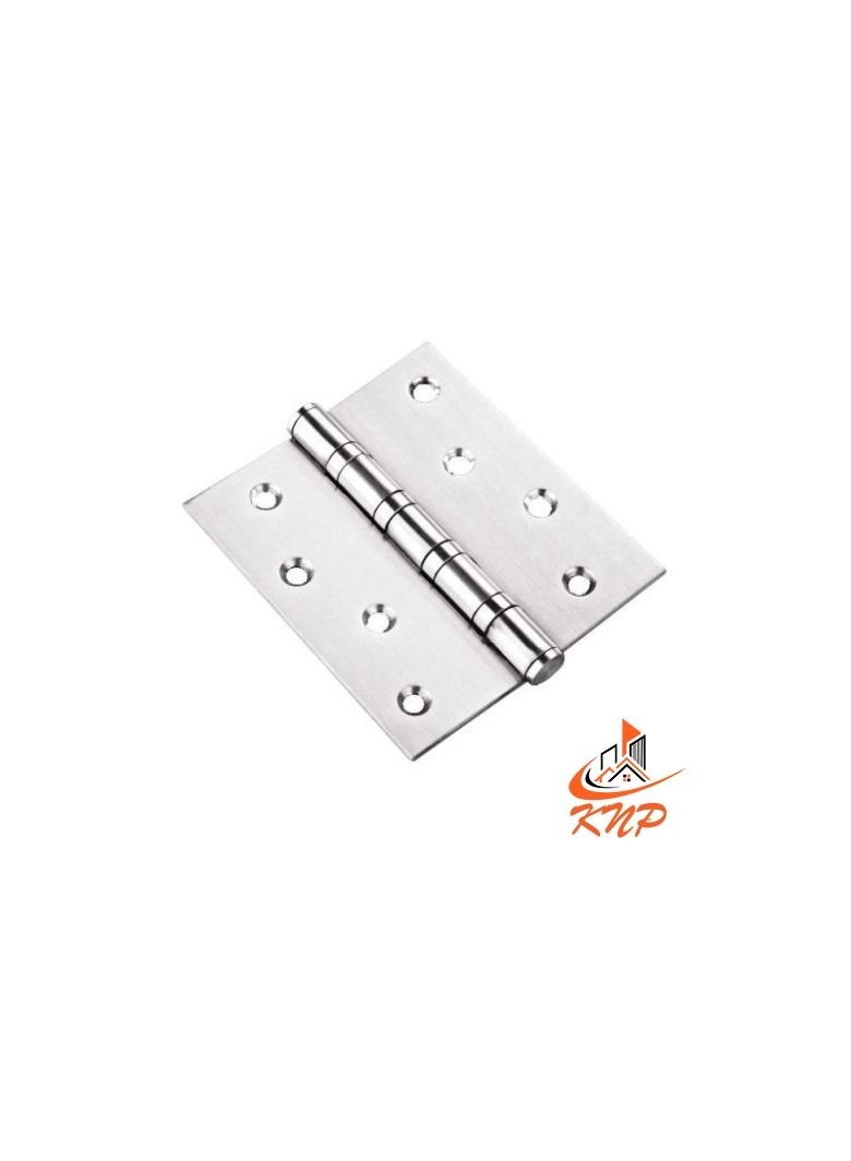 KNP MS Plated Door Hinge 4"X3"X3mm - 2 Pcs With Screw - Image 1