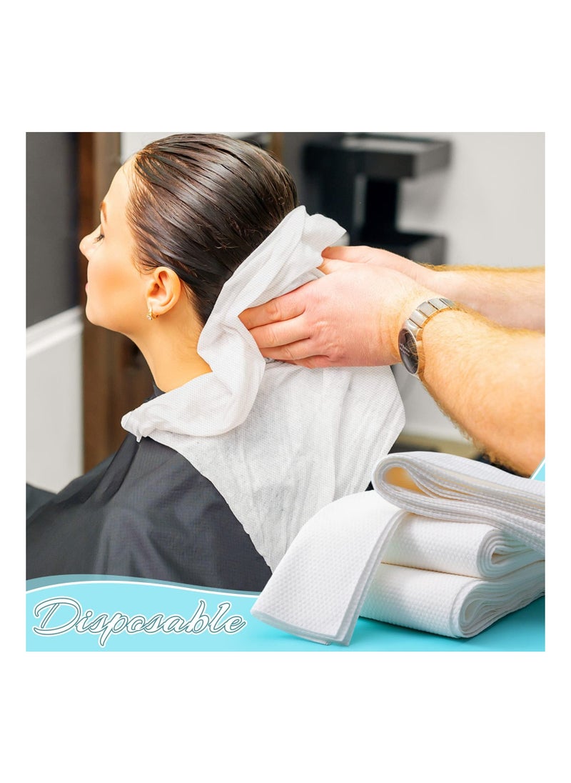 NIBEMINENT - 50 Pack Disposable Hair Towels, Non-Woven Care Towel Set, Drying Salon Bulk Travel Biodegradable Foot Bath Towels for & Spa - Image 1