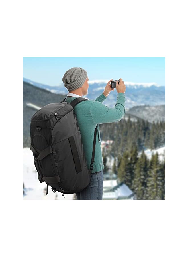 G4Free 40L/70L 3-Ways Sport Duffle Bag Backpack Gym Travel Weekender Overnight For Men Women With Shoe Compartment Waterproof Foldable Nylon - Image 3