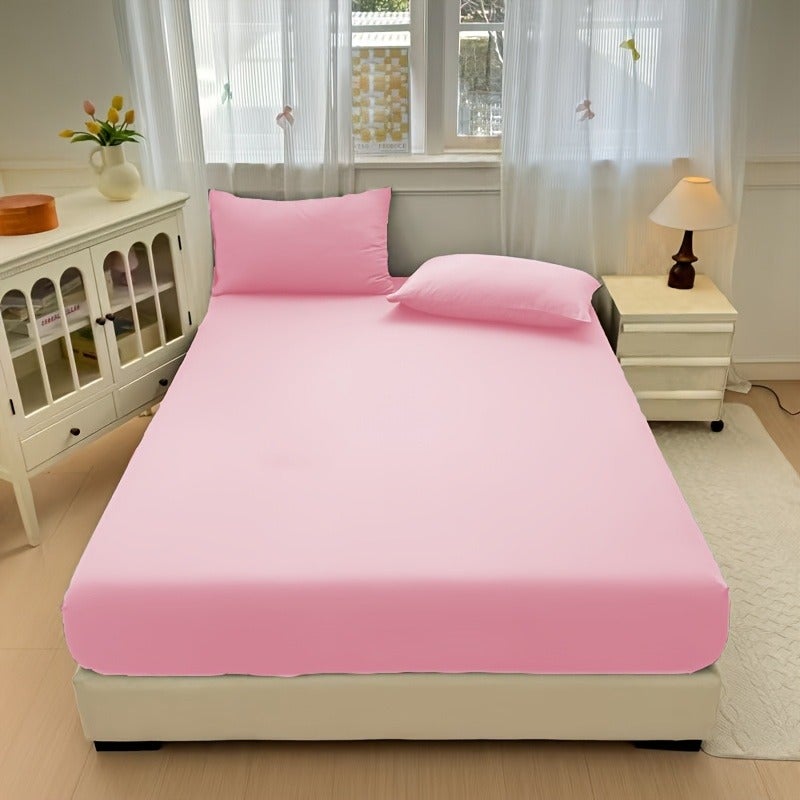 1pc New Skin-Friendly, Soft, and Comfortable Fitted Sheet, Suitable for Bedroom Mattress Protector - Image 1