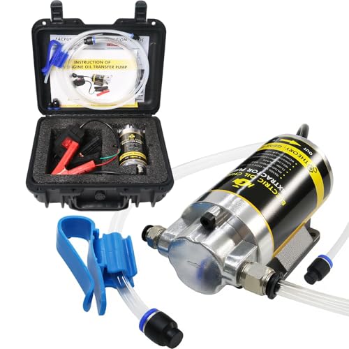 FACFUEL Electric Oil Extractor Pump, Engine Oil Change Pump 12/24V, Transmission Suction Pump with 100W Motor & Longer Hose, Oil Transfer Pump for Hydraulic, Differential, Gear, Lubricating Oil - Image 1