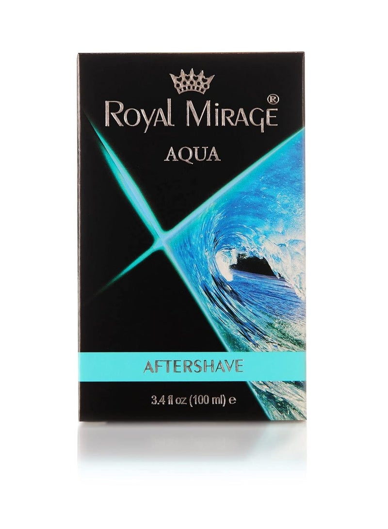 Royal Mirage 100ml Aftershave Aqua - Image 3