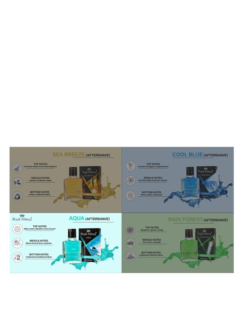 Royal Mirage 100ml Aftershave Aqua - Image 4