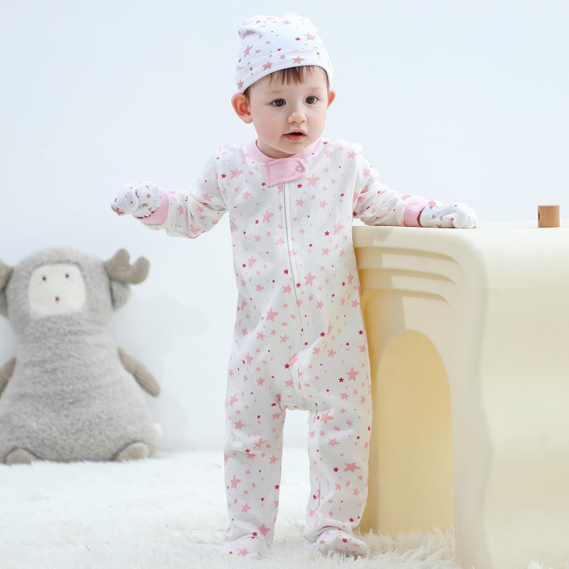 Ruliby New Born Baby Clothes Pink Newborn Boy Girl Essentials Accessories Layette Set 0-3 Month - Image 4