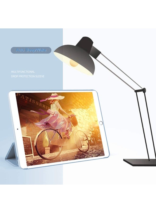 لـ Lenovo Tab M10 HD (الجيل الثاني) TB-X306F غطاء الحالة ، التلقائي الاستيقاظ / النوم ، لمس الجلد المريح ، غطاء واقي ثلاثي الوقوف النحيف مع TPU الناعمة الخلفية ، الرمادي - Image 3